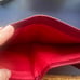 PRADA Saffiano Leather Red Bi-Fold Wallet-Preowned