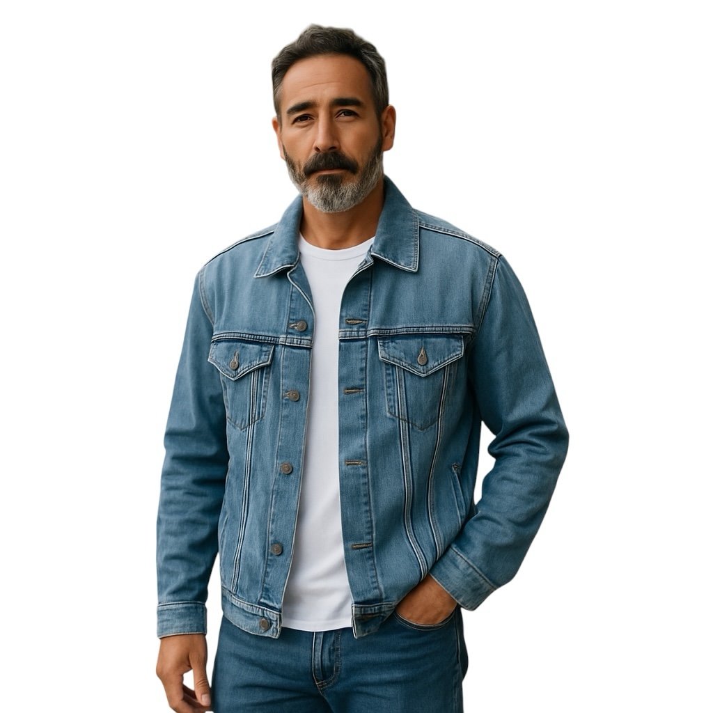 Levi’s Classic Denim Trucker Jacket Medium Wash Size Extra Large Rodeo Festival.