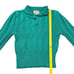 Vintage 1960s 1970s Hand Loomed Green Fitted Sweater