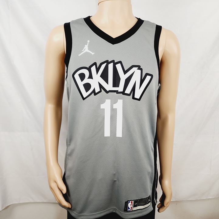 Jordan Brooklyn Nets Kevin Durant Swingman NBA Jersey Gray CV9469-005 Mens Large