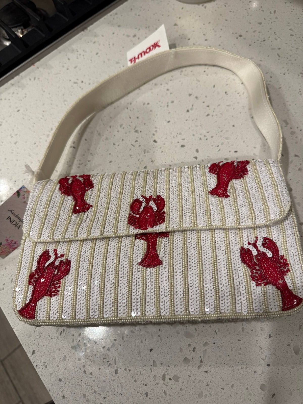 Tj Maxx Beaded Lobster Bag NWT