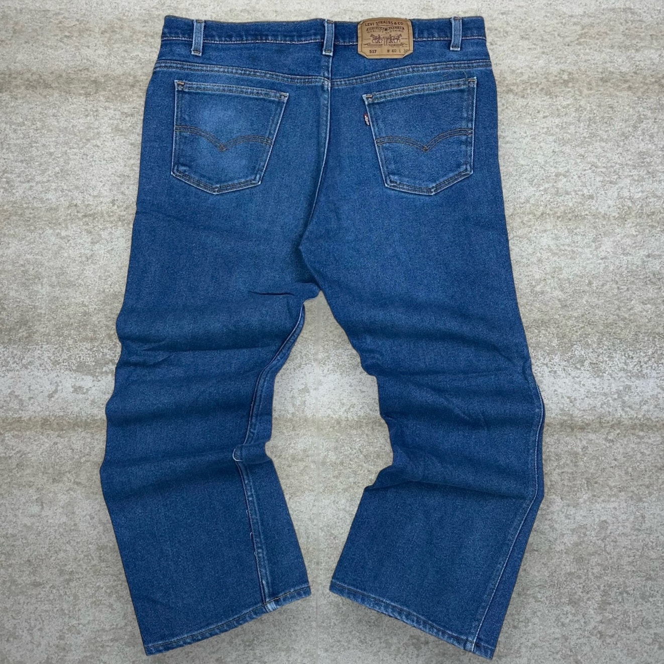 Vintage Levis 517 Jeans Bootcut Flared Fit Made in USA Dark Wash 90s