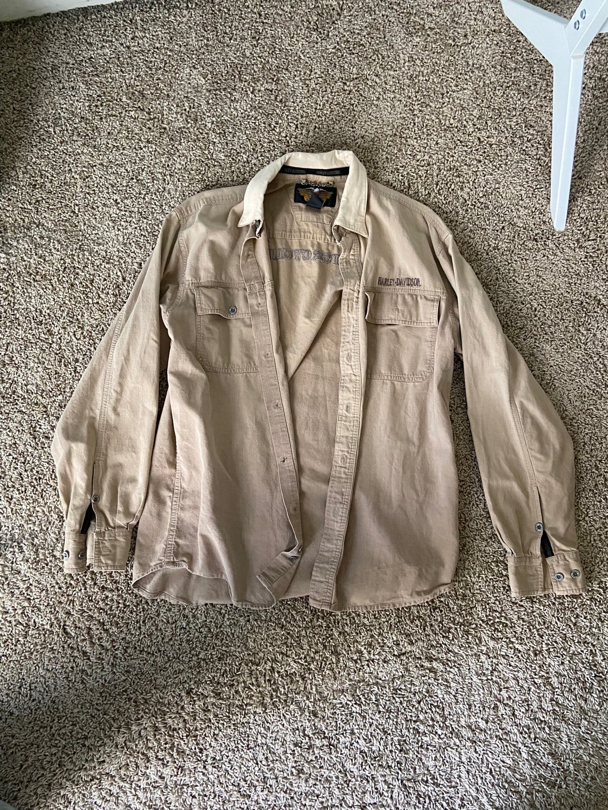 Harley Davidson tan lightweight jacket