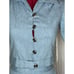 Skirt set swing skirt button up top