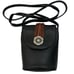 Brighton One World Leather Small Bucket Bag Crossbody Mini Black Brown Woven