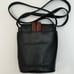 Brighton One World Leather Small Bucket Bag Crossbody Mini Black Brown Woven