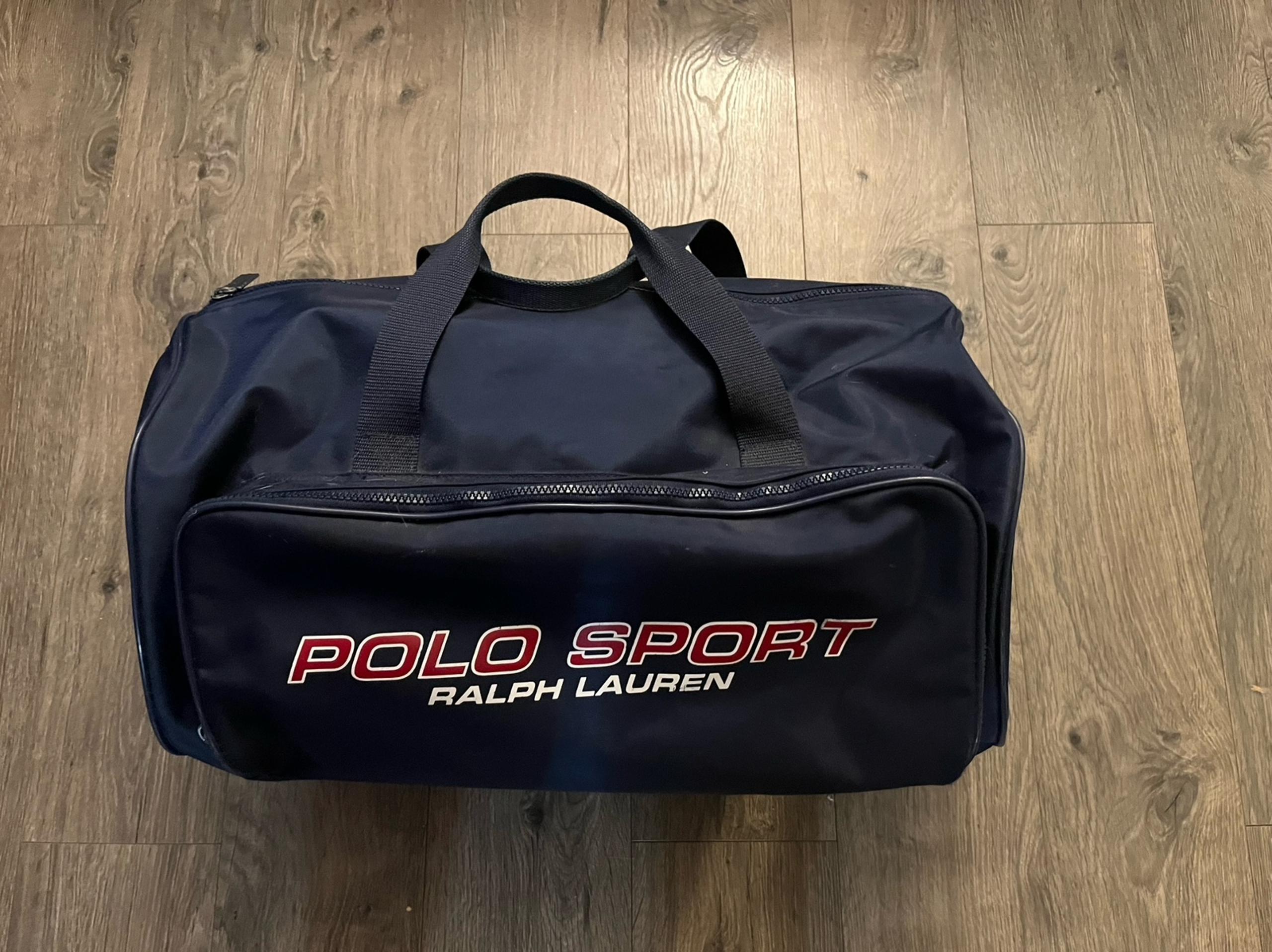 90’s Vintage Ralph Lauren duffle Gym Logo Flag Beach
