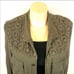 Long Sleeve Army Green Crochet Jacket