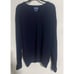 Pendleton Men's Virgin Lambs Wool V-Neck Cable knit Sweater Size XL Blue