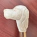 Vtg Carved Poodle Handle Bakelite Wooden Shoe Horn 27”