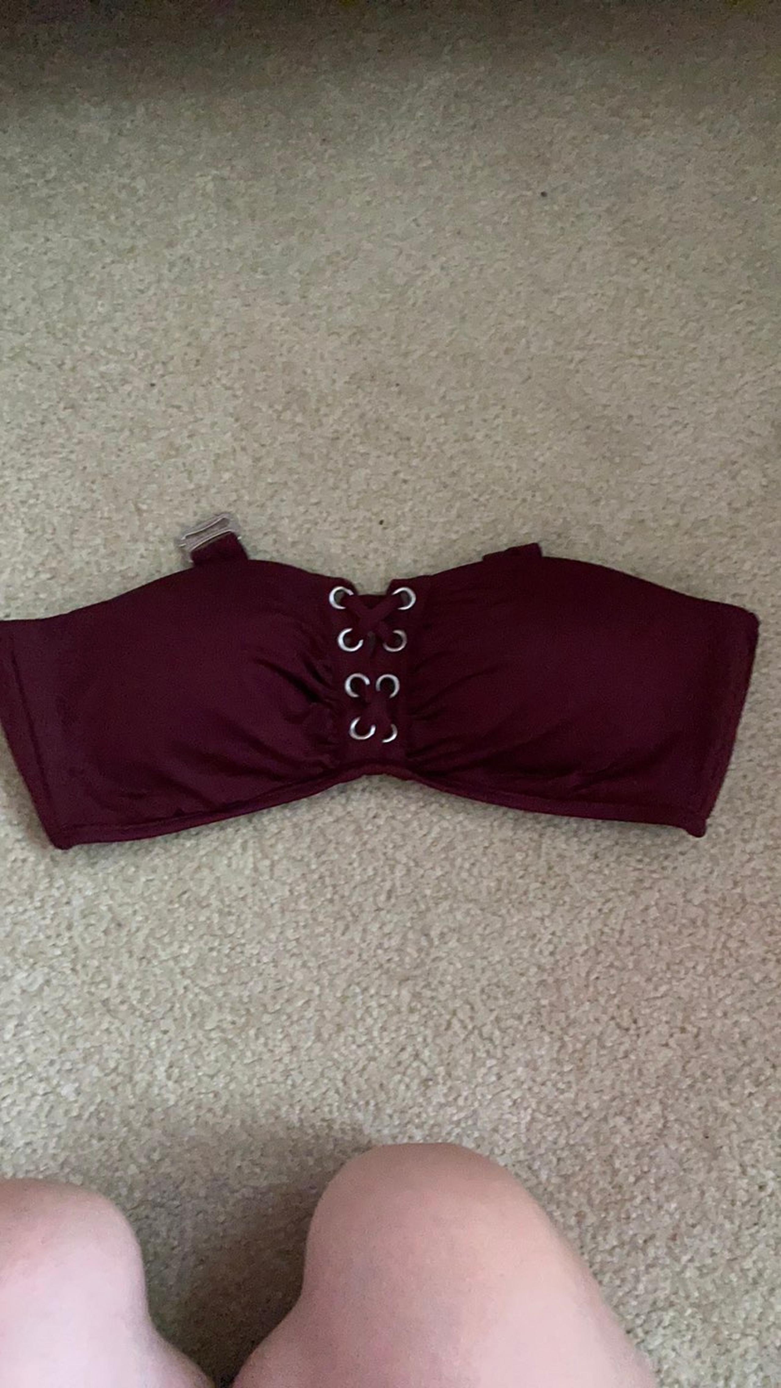 Maroon bikini top by mossimo supply co