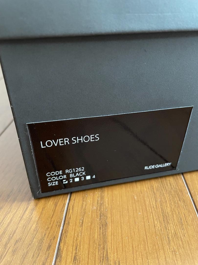 靴 RUDE GALLERY LOVER SHOES BLACK LOVER SHOES - RUDE GALLERY OFFICIAL ONLINE SHOP
