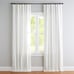 Pottery Barn Emery Linen Cotton Blend Blackout Curtain White 36 x 104 NWT