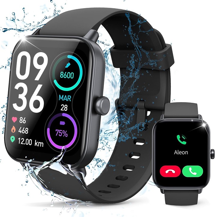 Smart Watch 1.8 Alexa Built-in Smartwatch with Bluetooth Call
