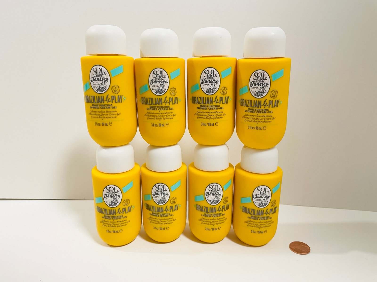 8 Sol De Janeiro Brazilian 4 Play Moisturizing Shower Cream-Gel 3 fl oz 90 mL