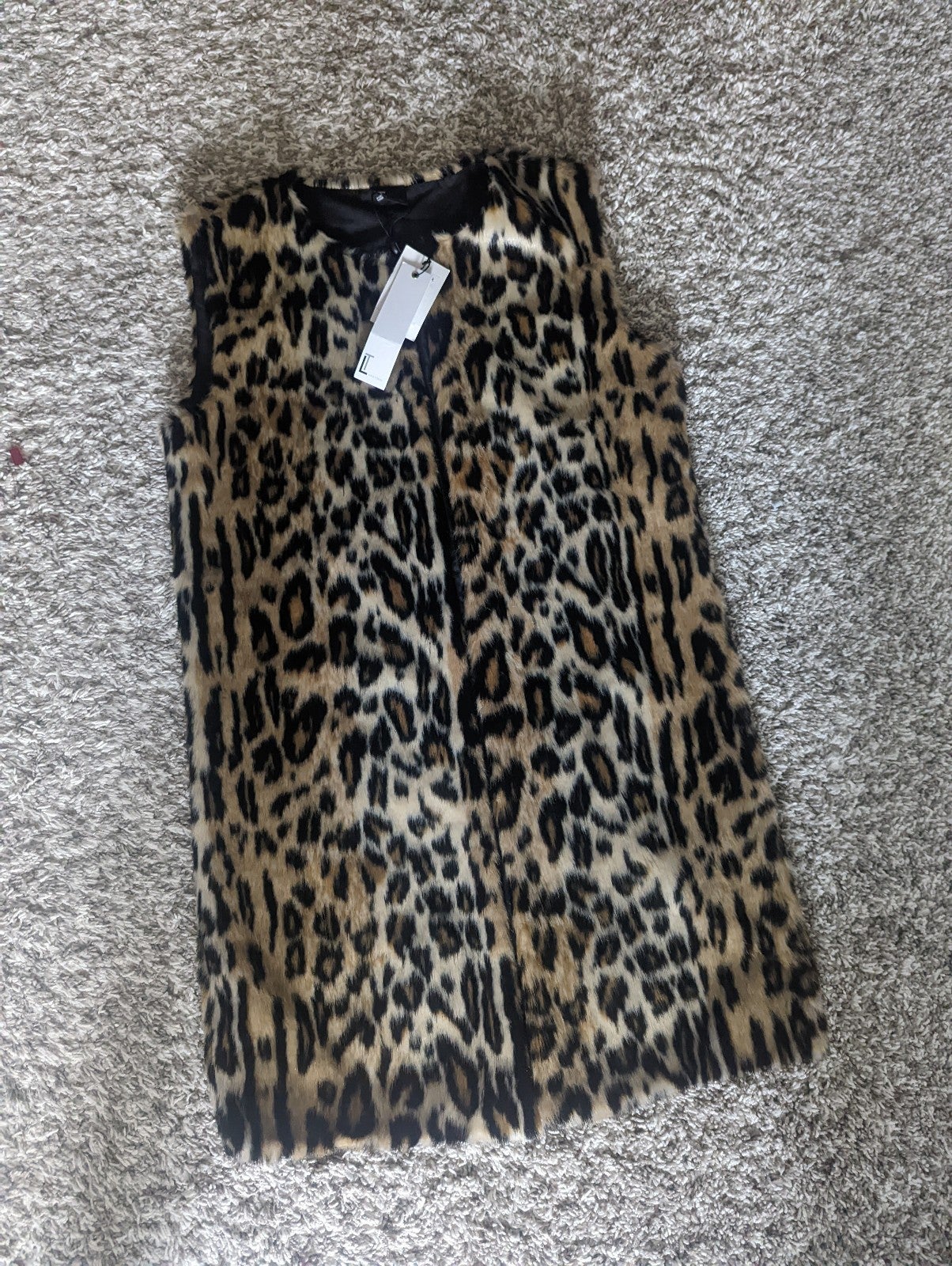 Love Token Leopard print vest XS cheetah print new with tag