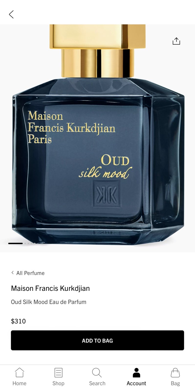 Maison Francis Kurkdjian Oud Silk Mood 2.4 oz (70ml)