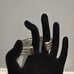 Vintage Sterling silver bracelet with black gems and lab grown diamonds