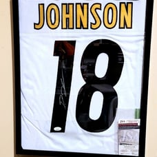 *Framed* Diontae Johnson Signed Custom XL Jersey