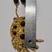 Vintage PAULINE RADER Inca/Mayan Gold Medallion With Bakelite Beads Necklace 28