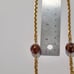 Vintage PAULINE RADER Inca/Mayan Gold Medallion With Bakelite Beads Necklace 28