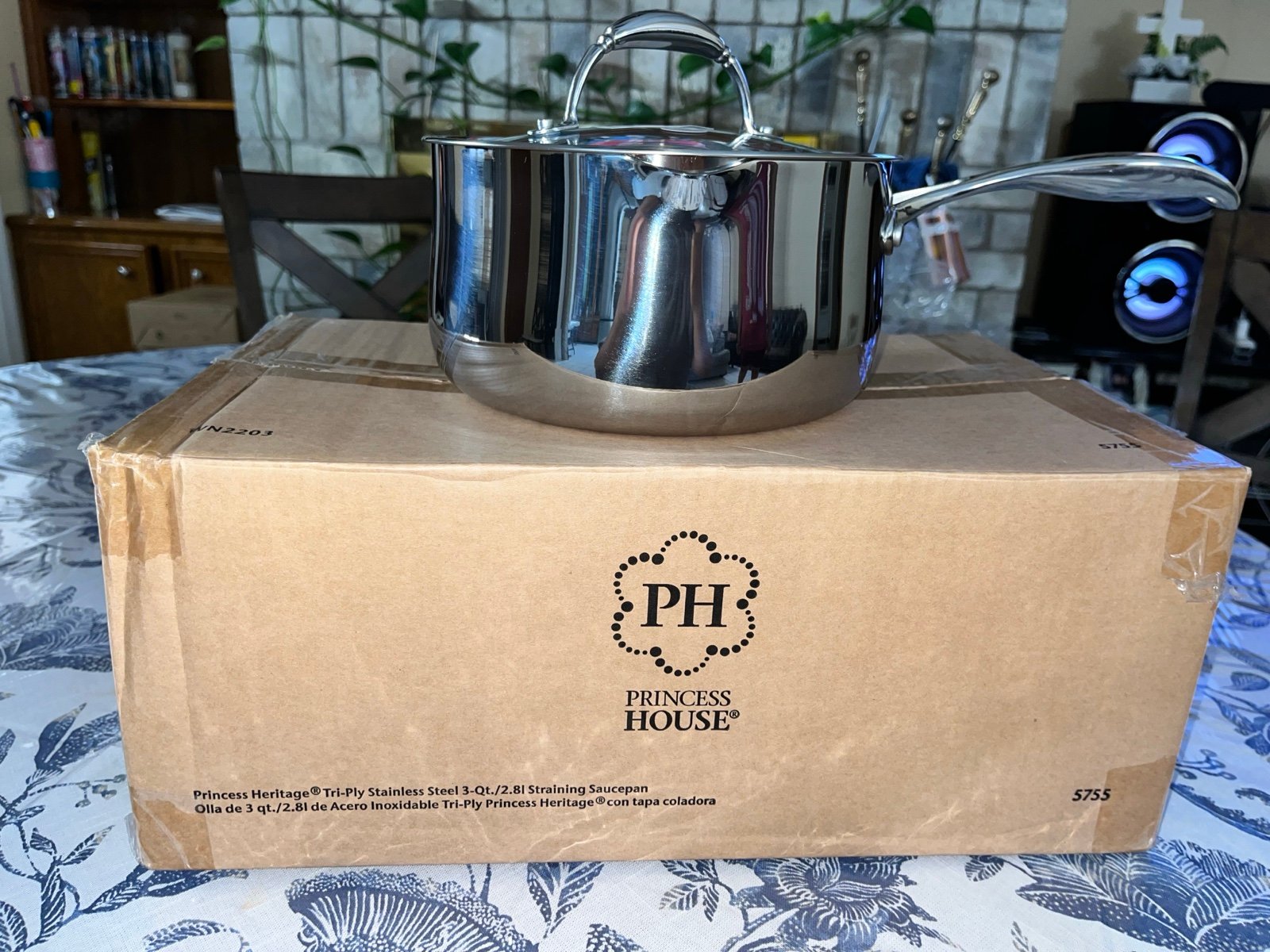 Princess House Heritage Tri-Ply Stainless Steel Saucepan