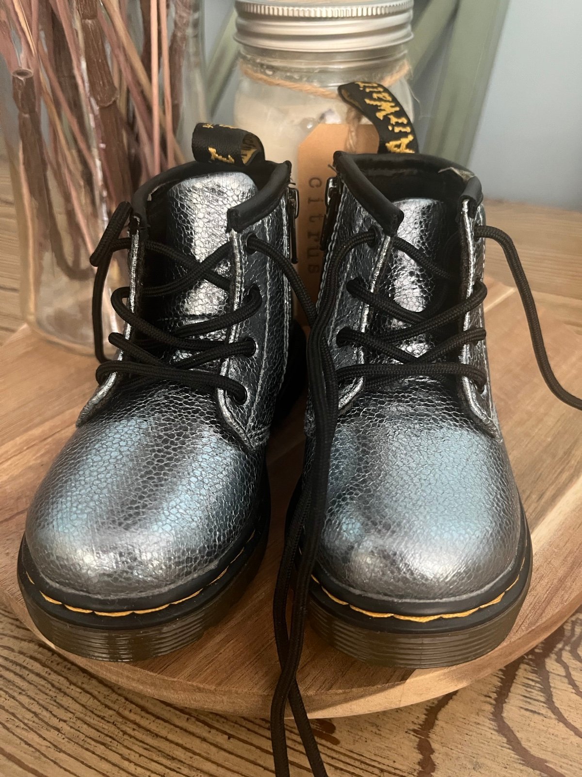 NIB Dr.Marten’s Airwair Metallic Child’s Boots