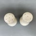 Lenox Monroe Salt & Pepper Shakers Beige Gold Trim 4 1/2 High USA Lot of 2