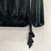 Nike Dark Gray Velvet Velour Hooded Cowl Neck Ribbon Drawstring Pullover Hoodie