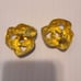Givenchy vintage navy blue clip on earrings bow