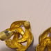 Givenchy vintage navy blue clip on earrings bow