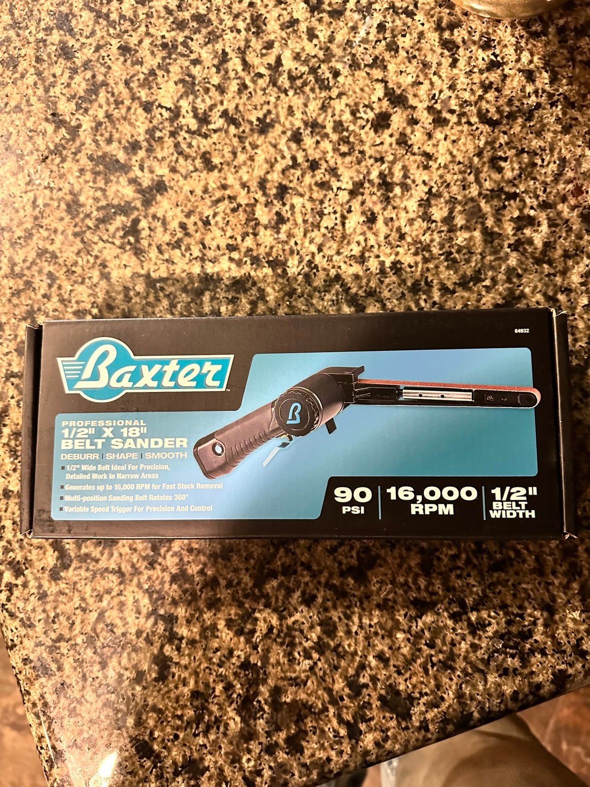 Baxter belt sander 1/2-18”