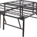 Amazon Basics Bed Frame with Storage, Foldable Metal Platform, Queen Size, Black