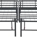 Amazon Basics Bed Frame with Storage, Foldable Metal Platform, Queen Size, Black
