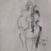 Cello player from Bela Fleck band drawin
