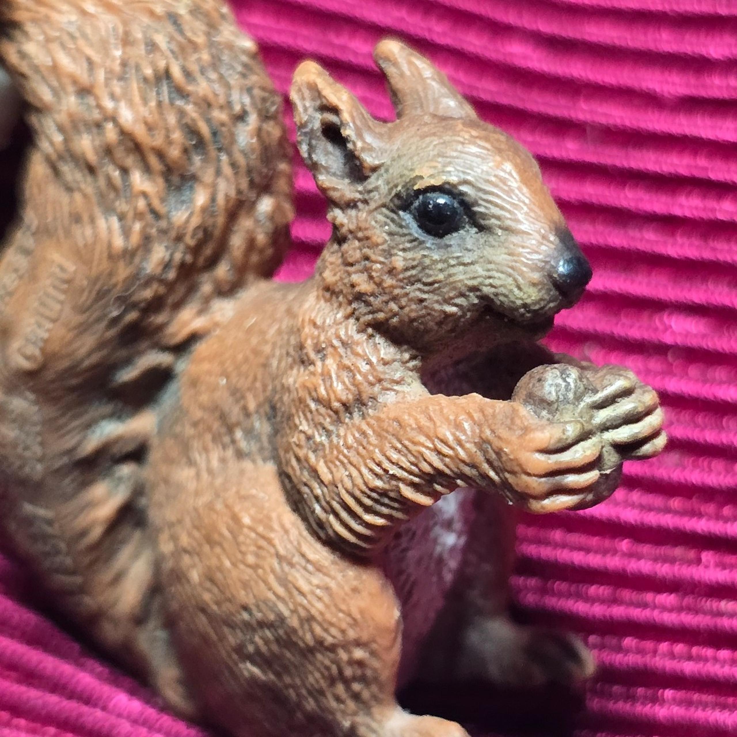 Schleich Squirrel with Acorn Animal Action Figure Toy