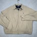 Polo Ralph Lauren Jacket Mens XL Beige Harrington Tab Collar Full Zip VTG 90s