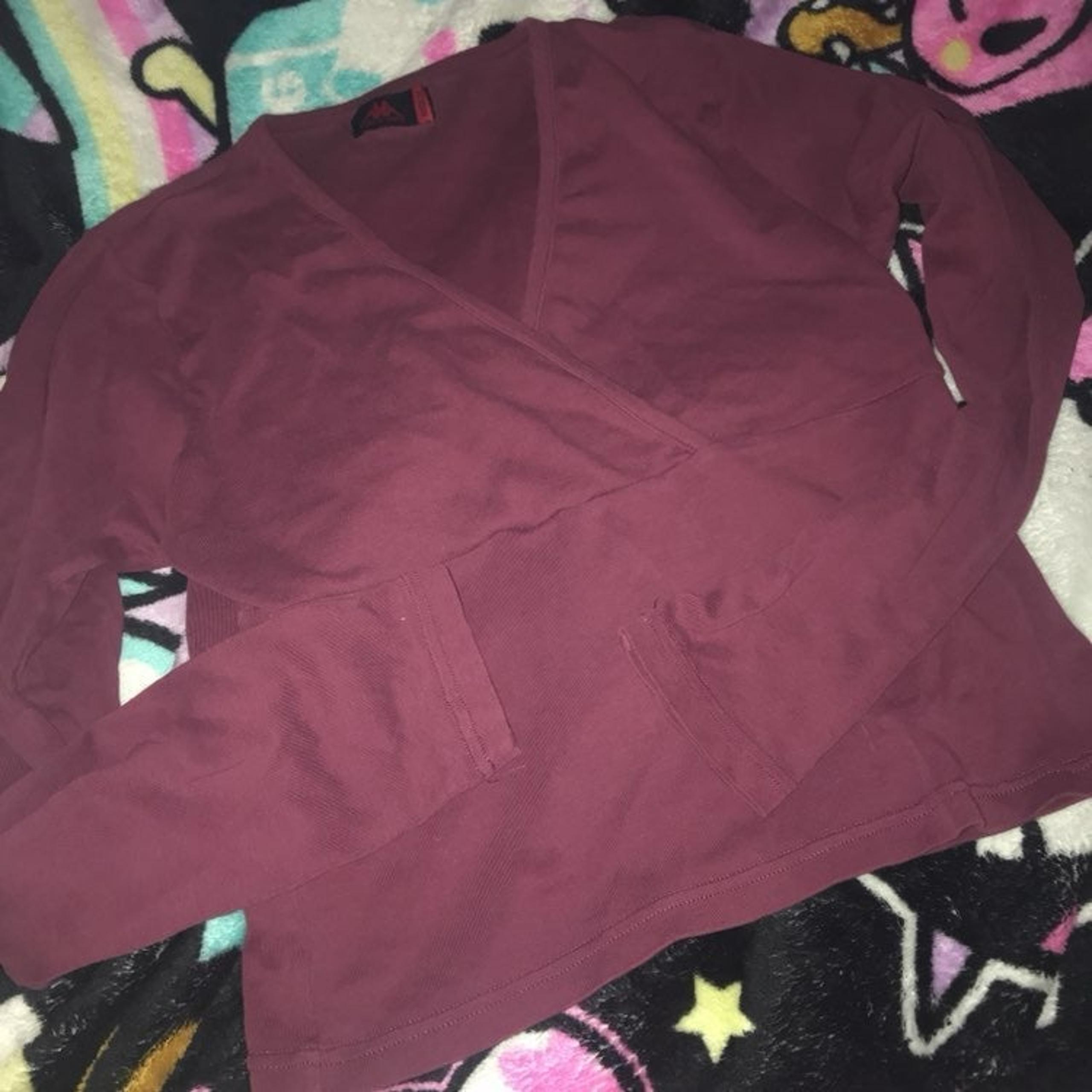 Vintage maroon robe di kappa blouse