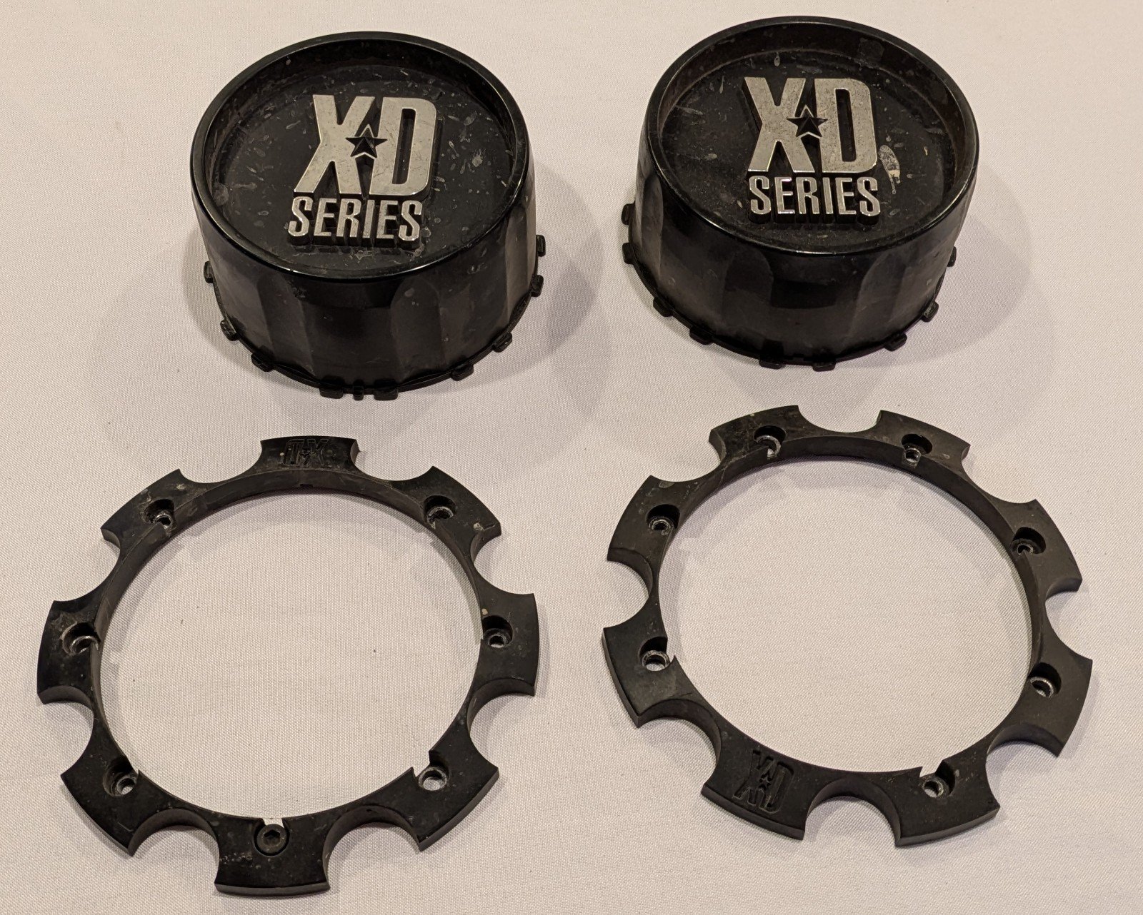 2 Kmc XD Series Center Cap 1432sb-1708-Cap and Rings