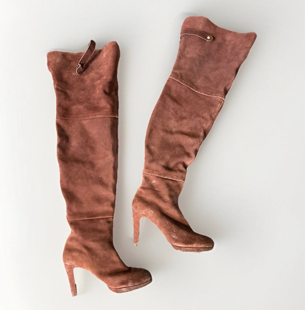 240 Kelsi Dagger Brooklyn Women's Briallen Over The Knee Boot New Suede 9.5