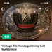 Vintage 80s Honda golwing belt buckle