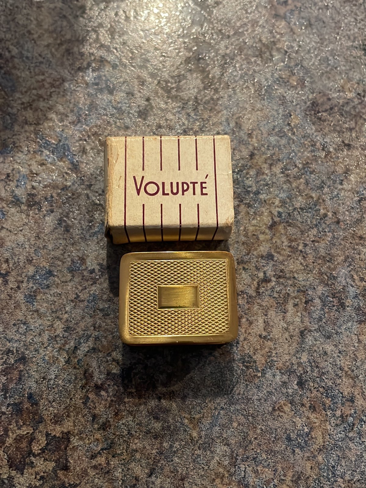 Volupté Antique Vintage Pill box Case 1940s