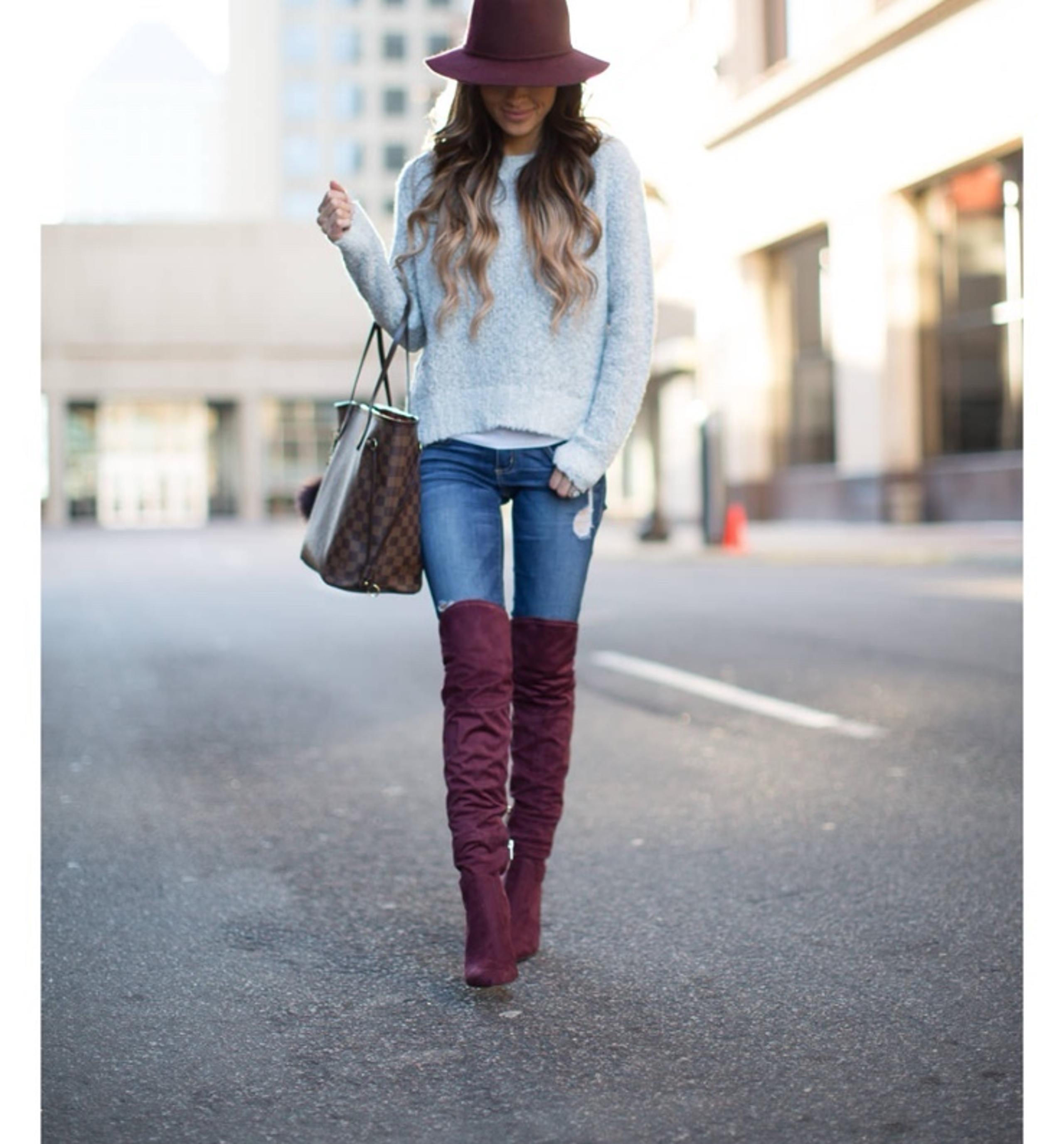 Ivanka Trump Saffri over the knee boots