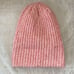 Roxy Peach/Pink Ribbed Beanie. Fold Over One Size Winter Ski Warm Snow Beach EUC