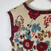 The Eagles Eye Sweater Vest Womens Sz M Floral Embroidered Granny Country Vtg