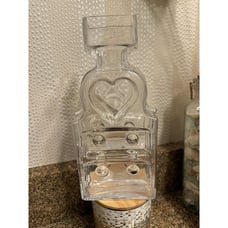 Finland Glass Vase Piironki Dresser Locker Helena Tynell Riihimäen Lasi RARE
