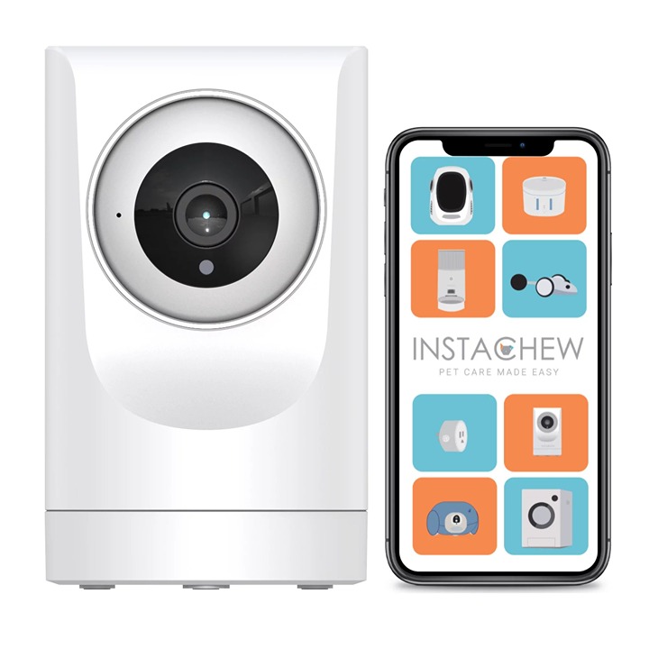 Instachew Puresight 360° Wi-Fi Pet Camera, App-Enabled, Indoor Security for Cats