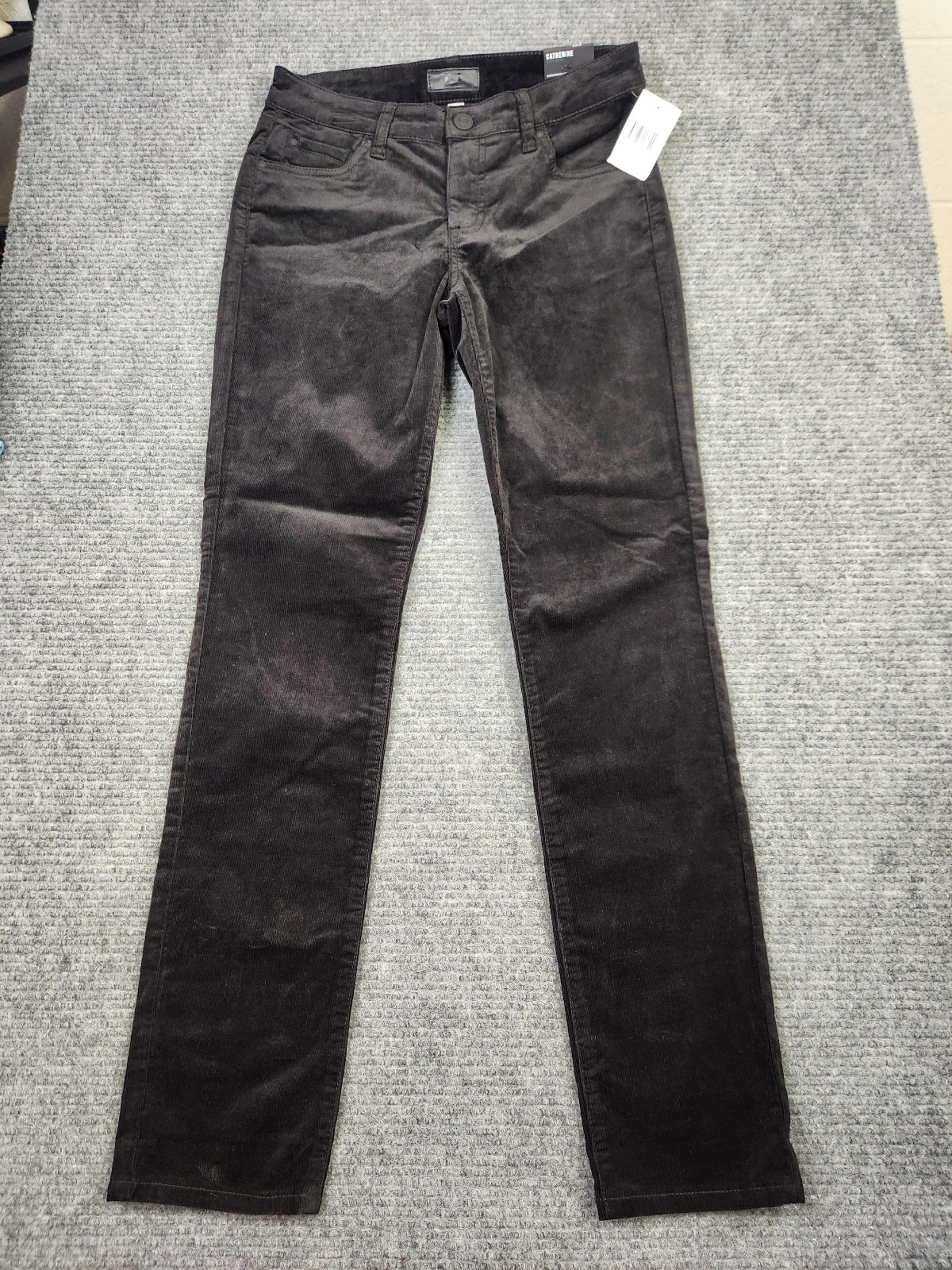 KUT from the Kloth Catherine Boyfriend Corduroy Black Women's Size 2 NWT