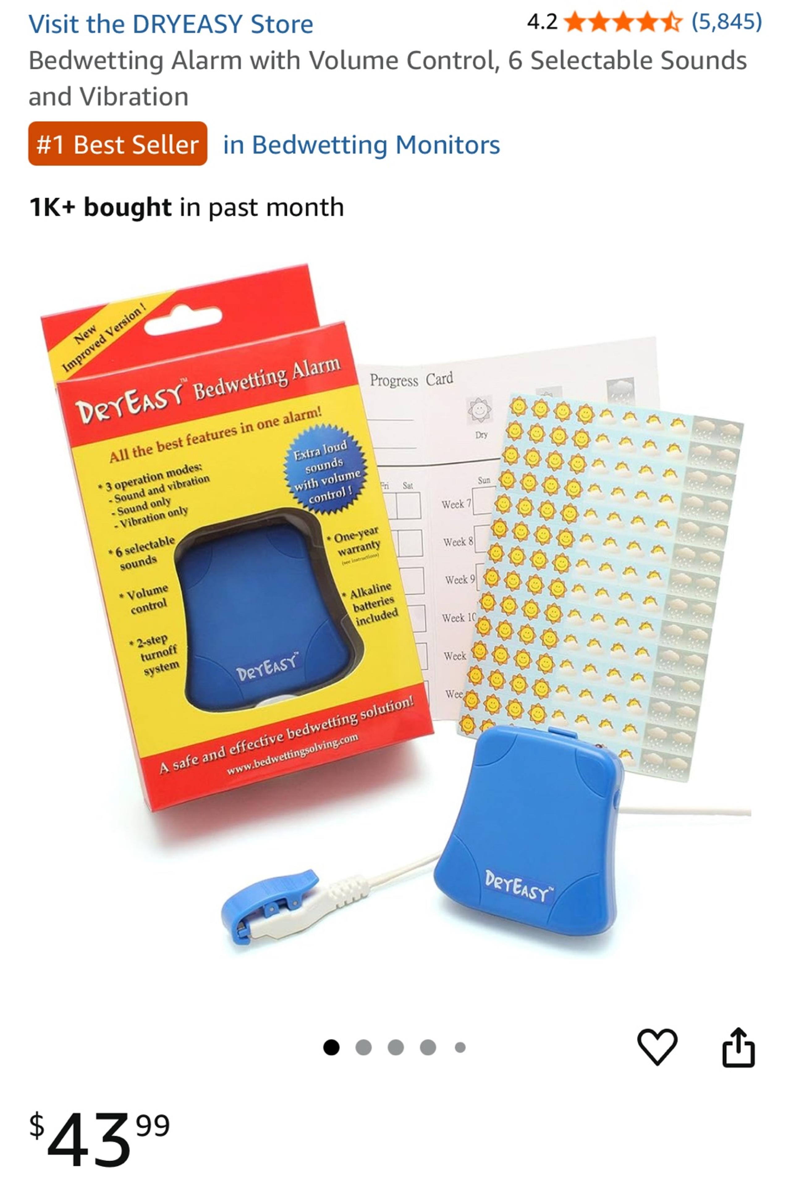 Dry Easy bed wetting alarm
