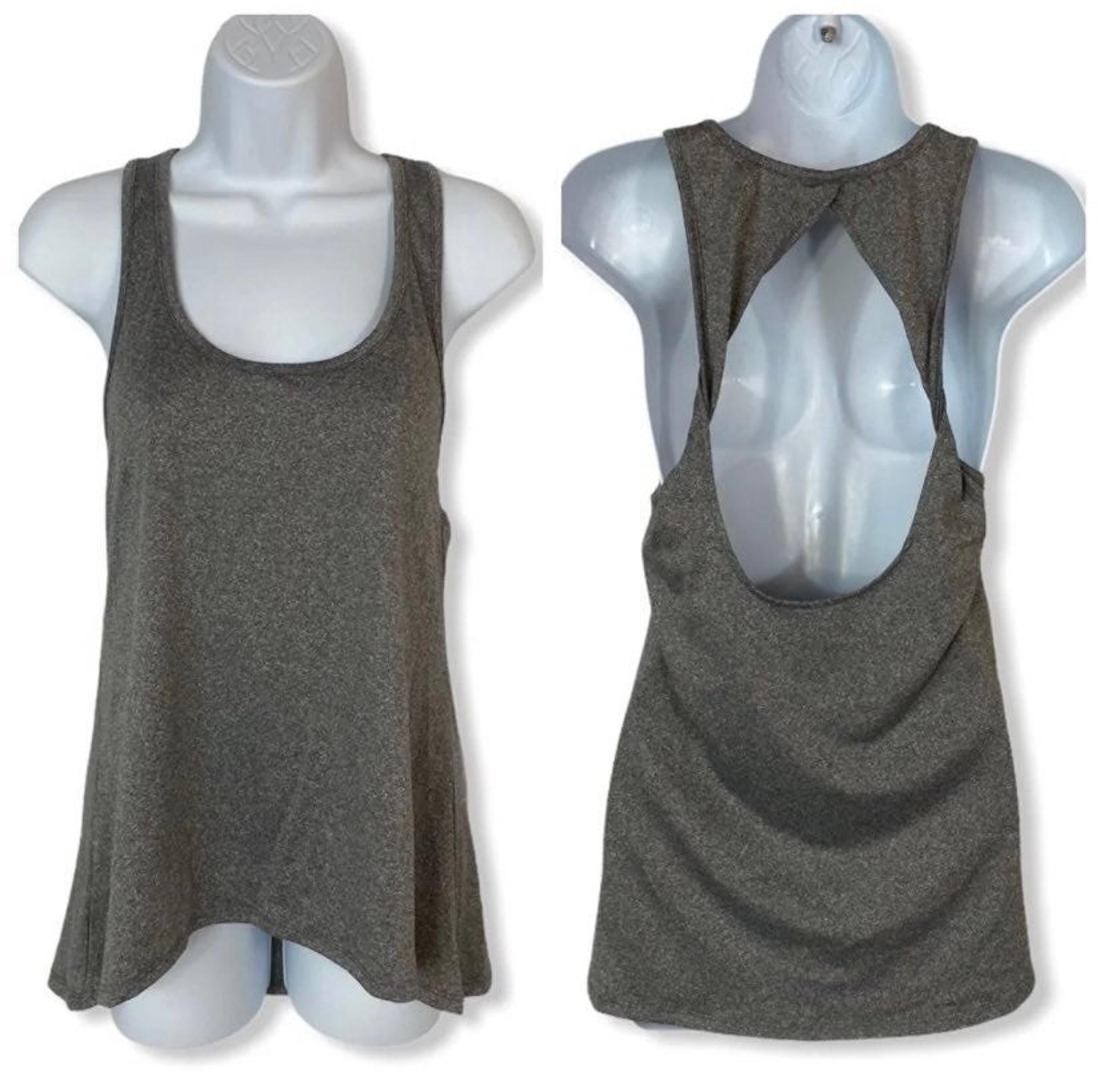 Ellen Tracy Active Open Twisted Back Top
